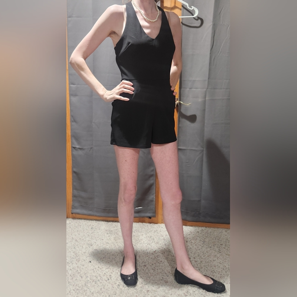 Black Sleeveless Romper